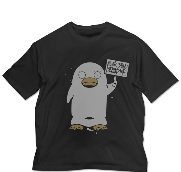 COSPA Gintama Elizabeth "Never Stand Behind Me" Big Silhouette T-shirt /BLACK-XL