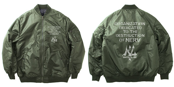 COSPA EVANGELION WILLE MA-1 Jacket /MOSS-XL