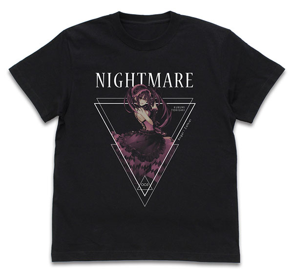 COSPA Date A Live Light Novel ver. [Nightmare] Kurumi Tokisaki T-shirt /BLACK-M