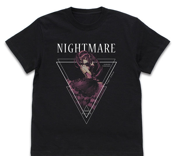 COSPA Date A Live Light Novel ver. [Nightmare] Kurumi Tokisaki T-shirt /BLACK-L รูปภาพ 1