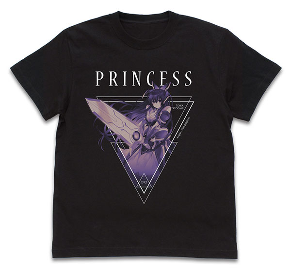 COSPA Date A Live Light Novel ver. [Princess] Tohka Yatogami T-shirt /BLACK-M