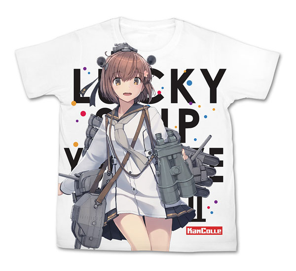 COSPA Kantai Collection -Kan Colle- Yukikaze Kai-II Full Graphic T-shirt /WHITE-S