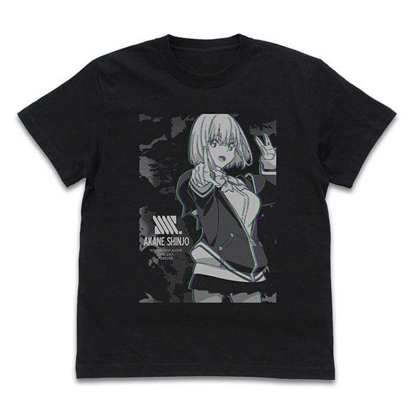 COSPA SSSS.GRIDMAN Akane Shinjo Effect Visual T-shirt /BLACK-L image 1