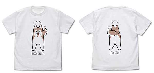 COSPA Hamaji Husky KAWAII T-shirt (Red) /WHITE-M Bild 1