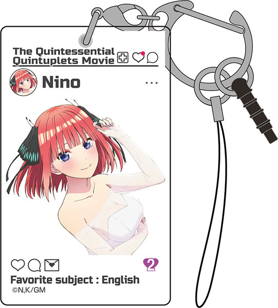 COSPA Movie "The Quintessential Quintuplets" Nino Nakano SNS Style Acrylic Multipurpose Keychain