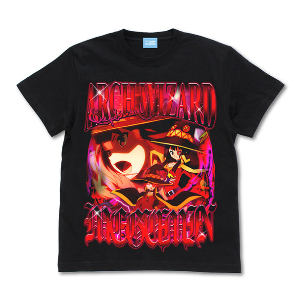 COSPA KonoSuba Megumin Full Color T-shirt /BLACK-M 圖片 1