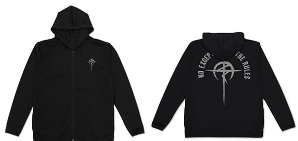 COSPA Mobile Suit Gundam: Hathaway's Flash Mafty Thin Dry Hoodie /BLACK-L Bild 1