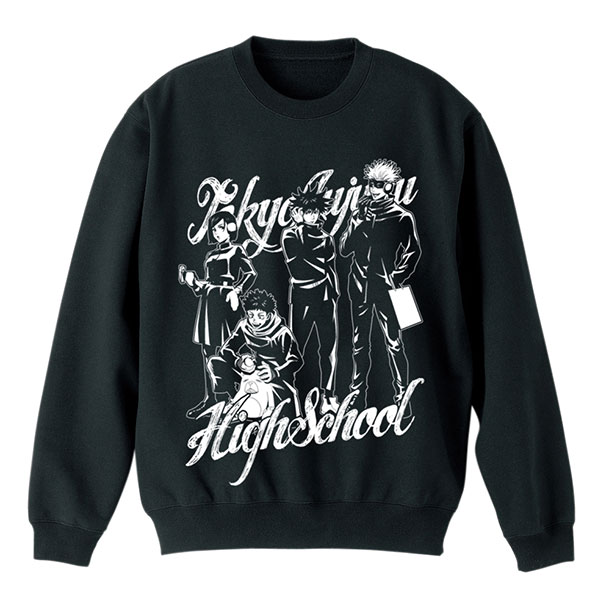 WIZARD Jujutsu Kaisen New Illustration Sweatshirt Snow Fes Ver./BLACK-M