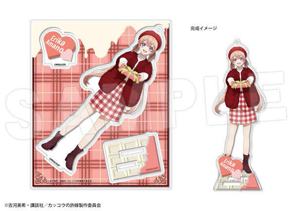 Canaria Kakkou no Iinazuke Acrylic Figure Erika Amano (Valentine ver.) 圖片 1