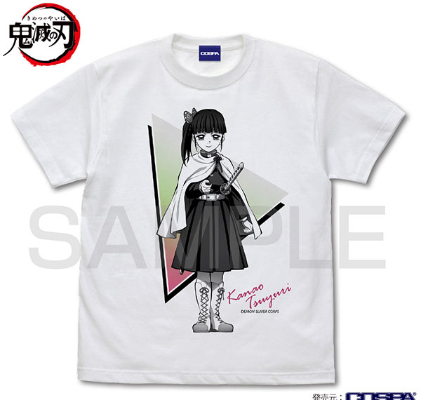 COSPA Demon Slayer: Kimetsu no Yaiba Kanao Tsuyuri T-shirt /WHITE-L