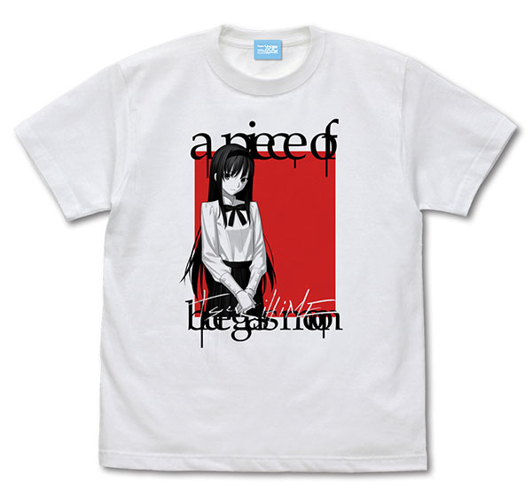 COSPA Tsukihime -A piece of blue glass moon- Akiha Tohno T-shirt /WHITE-M