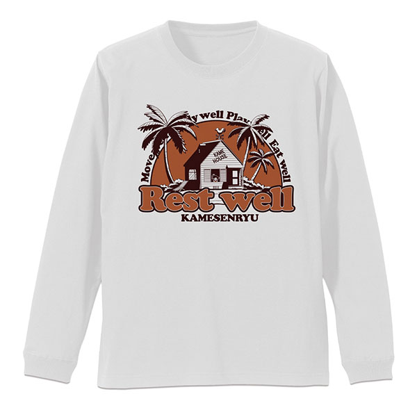 COSPA Dragon Ball Kame House Ribbed Long Sleeve T-shirt /WHITE-L