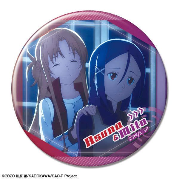 License Agent Movie Sword Art Online Progressive: Aria of a Starless Night Tin Badge Ver.2 Design 21 (Asuna & Mito)
