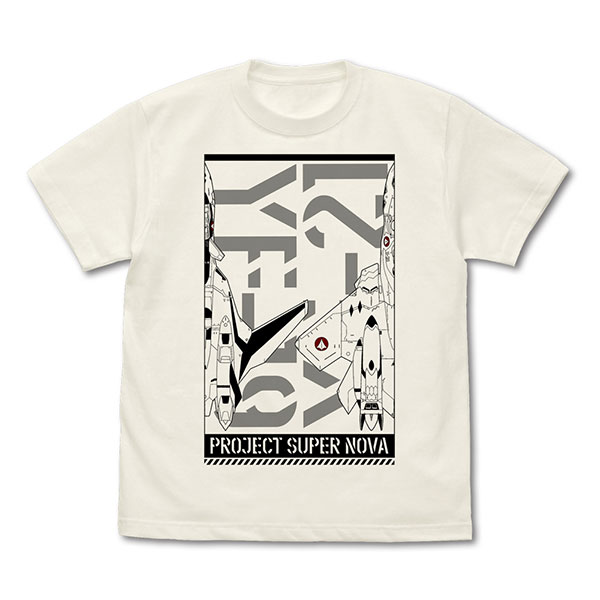 COSPA Macross Plus YF-19/YF-21 T-shirt /VANILLA WHITE-L image 1