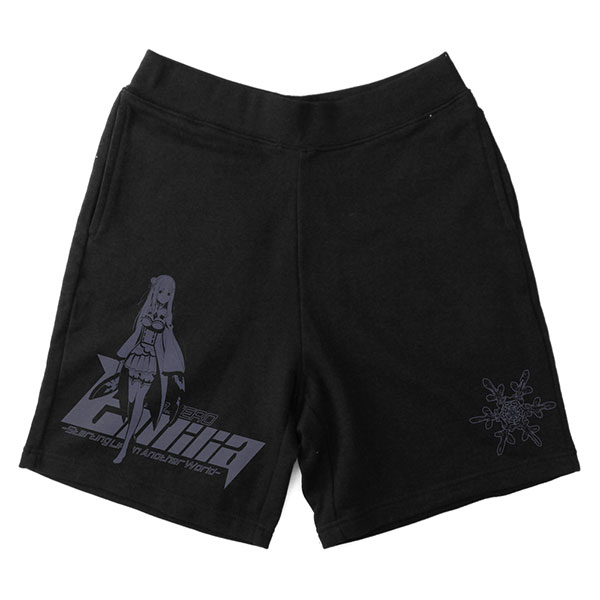 COSPA Re:ZERO -Starting Life in Another World- Emilia Sweat Shorts /BLACK-L
