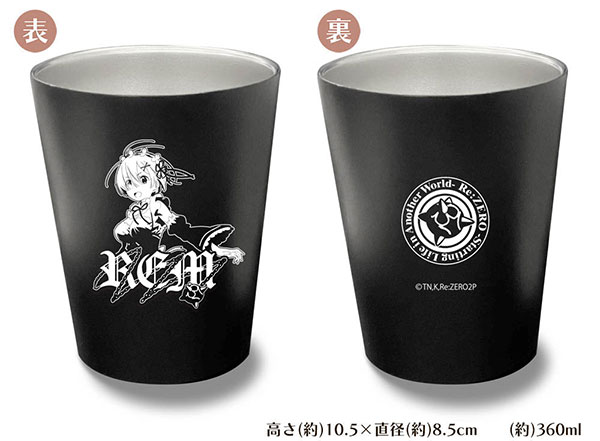 COSPA Re:ZERO -Starting Life in Another World- Rem Thermos Tumbler /BLACK image 1