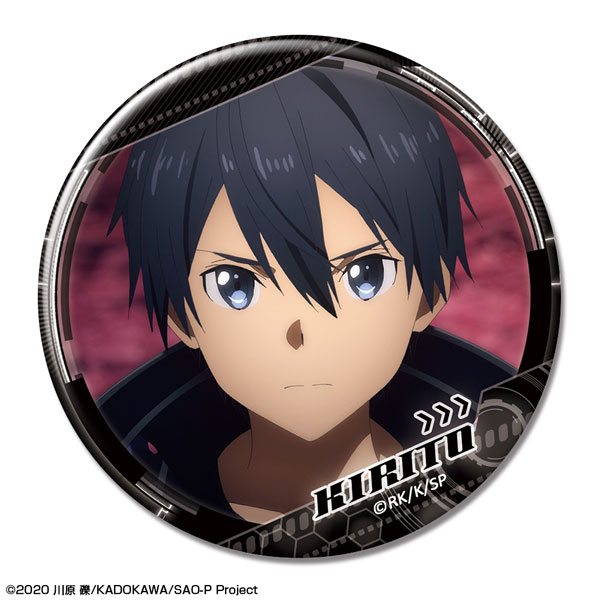 License Agent Movie Sword Art Online Progressive: Aria of a Starless Night Tin Badge Ver.1 Design 01 (Kirito /A) gambar 1