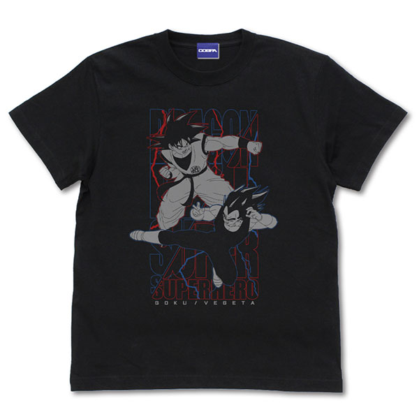 COSPA Dragon Ball Super Super Hero Super Hero Goku & Vegeta T-shirt /BLACK-S image 1