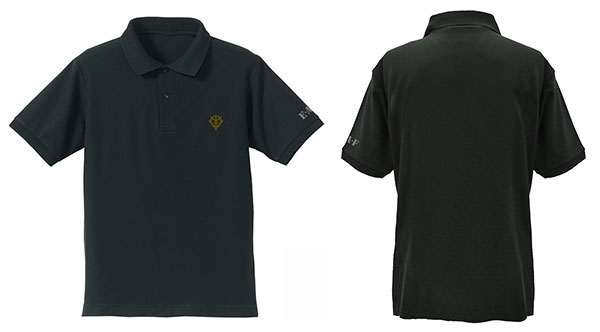 COSPA Mobile Suit Gundam Earth Attack Force Embroidery Polo Shirt /BLACK-M gambar 1
