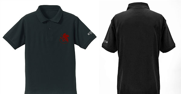 COSPA EVANGELION NERV Embroidery Polo Shirt /BLACK-XL รูปภาพ 1