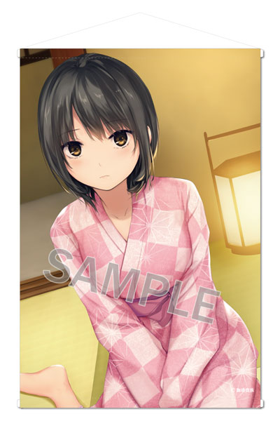 Brendream Coffee Kizoku B2 Wall Scroll "Onsen & Curry" Yukata Aoyama-san