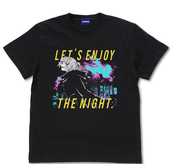 COSPA Call of the Night Neon City and Nazuna T-shirt /BLACK-L