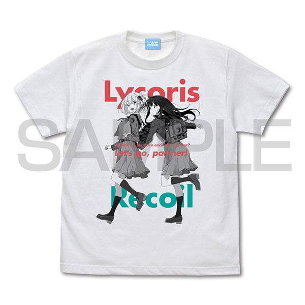 COSPA Lycoris Recoil Chisato & Takina T-shirt /WHITE-L