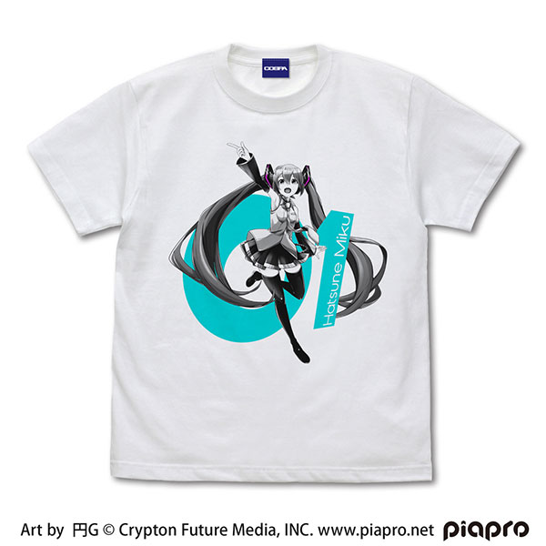 COSPA Hatsune Miku T-shirt EnG Ver./WHITE-XL