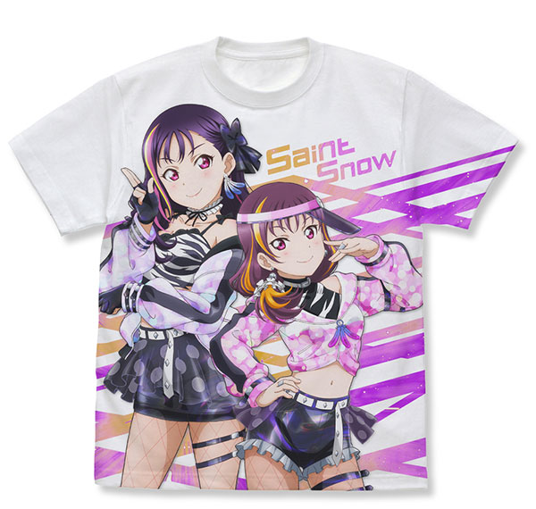 COSPA Love Live! Sunshine!! Saint Snow Full Graphic T-shirt Ver.2/WHITE-S รูปภาพ 1