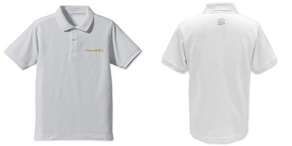 COSPA Love Live! Nijigasaki High School Idol Club Nijigasaki High School Embroidery Polo Shirt /WHITE-M