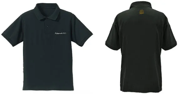 COSPA Love Live! Nijigasaki High School Idol Club Nijigasaki High School Embroidery Polo Shirt /BLACK-XL รูปภาพ 1