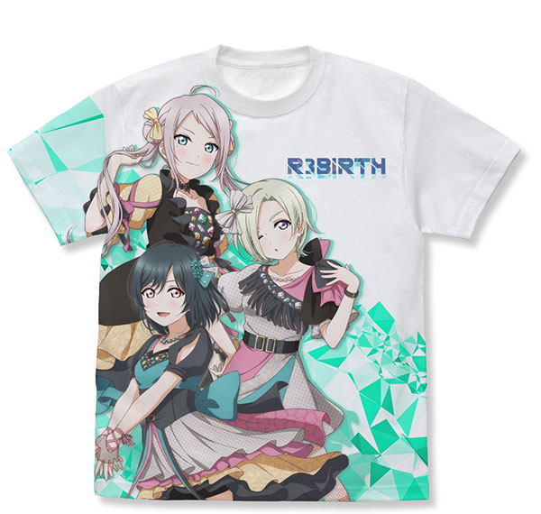 COSPA Love Live! Nijigasaki High School Idol Club R3BIRTH Full Graphic T-shirt /WHITE-L Bild 1