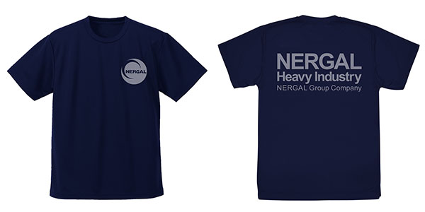 COSPA Martian Successor Nadesico The prince of darkness Nergal Heavy Industries Dry T-shirt /NAVY-XL