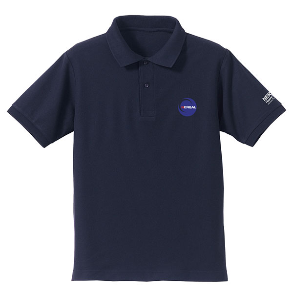 COSPA Martian Successor Nadesico The prince of darkness Nergal Heavy Industries Embroidery Polo Shirt /NAVY-S