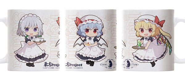 COSPA COSPA Depo Exclusive Touhou Project x Cure Maid Cafe Remilia & Flan & Sakuya Full Color Mug รูปภาพ 1