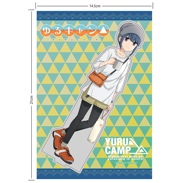 COSPA Yuru Camp New Illustration Summer Camp Rin Shima Acrylic Stand (Large) Bild 1