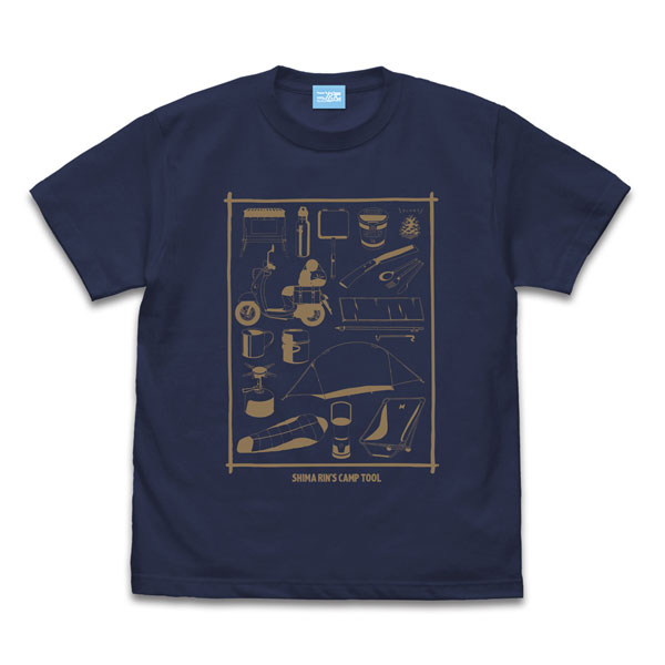 COSPA Yuru Camp Rin Shima Camp Tool T-shirt /INDIGO-M Bild 1
