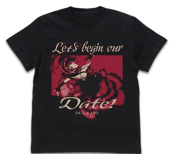 COSPA Date A Live IV Let's Begin Our Date! T-shirt /BLACK-L รูปภาพ 1