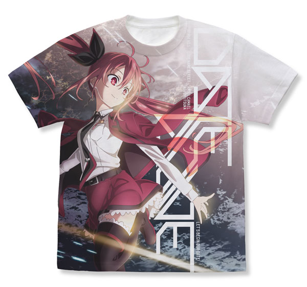 COSPA Date A Live IV Kotori Itsuka Full Graphic T-shirt /WHITE-L
