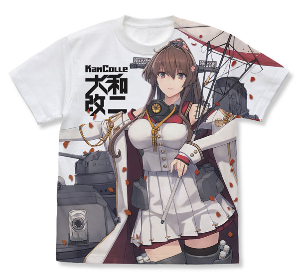 COSPA 艦隊これくしょん -艦これ- 大和改二 フルグラフィックTシャツ /WHITE-M