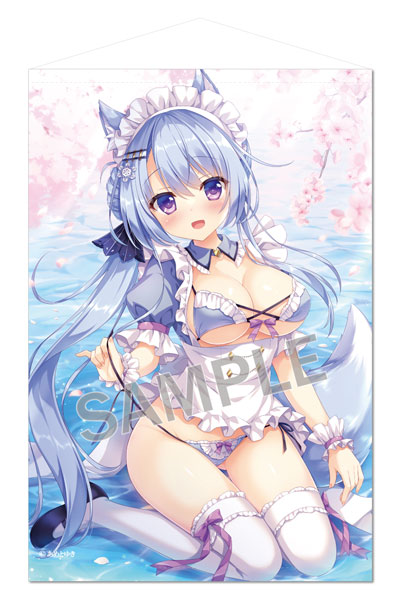 Brendream Yuki Ameto B2 Wall Scroll Tea Time Kitsune-san Extra Edition 图片 1