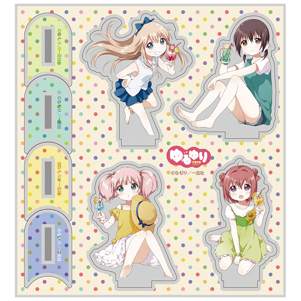 COSPA YuruYuri Akari, Kyoko, Yui, Chinatsu Gorakubu Group Acrylic Stand