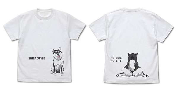 COSPA Sekai no Owari ni Shibainu to Yu Ishihara Design Osuwari Haru-san T-shirt Black Shiba ver./WHITE-S รูปภาพ 1