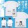 COSPA Sekai no Owari ni Shibainu to Yu Ishihara Design Osuwari Haru-san T-shirt Black Shiba ver./WHITE-S รูปภาพ 2