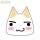 COSPA Dokodemo Issho Toro Face Big Silhouette T-shirt /WHITE-XL gambar 3