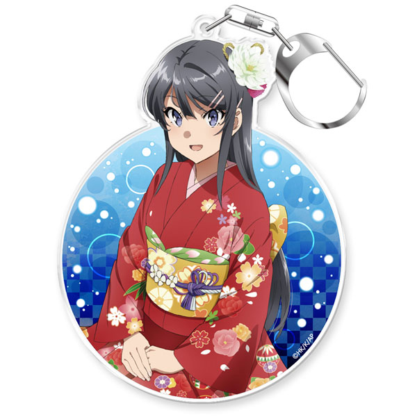 Azu Maker Rascal Does Not Dream of Bunny Girl Senpai Acrylic Keychain [Mai Sakurajima Kimono Ver.]