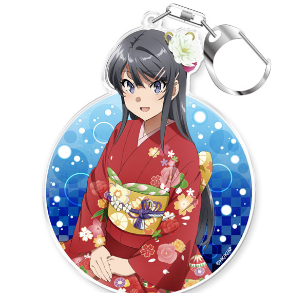Azu Maker Rascal Does Not Dream of Bunny Girl Senpai Acrylic Keychain [Mai Sakurajima Kimono Ver.] Bild 1