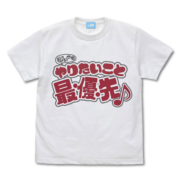 COSPA Lycoris Recoil Watashi wa Itsumo Yaritai koto Sai.yuu.sen T-shirt /WHITE-XL