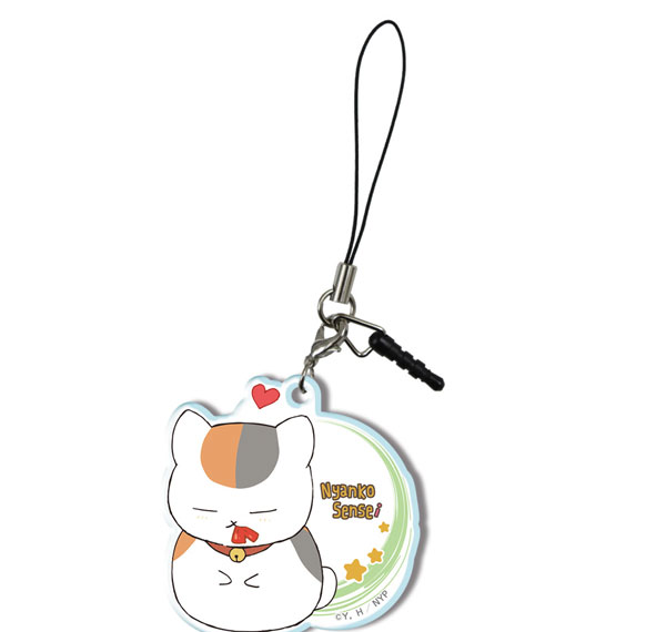 License Agent Natsume Yuujinchou Acrylic Earphone Jack Accessory Ver.2 Design 01 (Nyanko Sensei /A) Bild 1