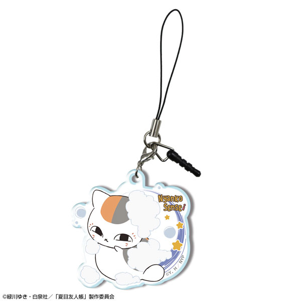 License Agent Natsume Yuujinchou Acrylic Earphone Jack Accessory Ver.2 Design 02 (Nyanko Sensei /B)